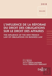 L'Influence De La Réforme Du Droit Des Obligations