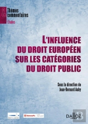 L'Influence Du Droit Européen Sur Les Catégories Du Droit Public