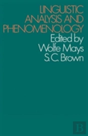 Linguistic Analysis And Phenomenology