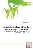 Linguistic Analysis Of Modal Verbs In Legal Documents