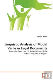 Linguistic Analysis Of Modal Verbs In Legal Documents