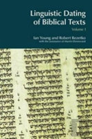 Linguistic Dating Of Biblical Texts