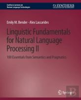 Linguistic Fundamentals For Natural Language Processing Ii