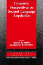 Linguistic Perspectives On Second Language Acquisition