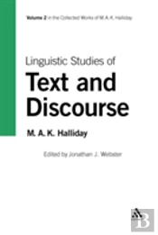 Linguistic Studies Of Text And Discourse