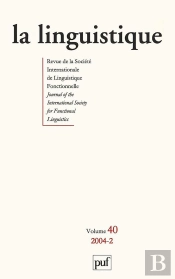 Linguistique 2004 V40 N 2