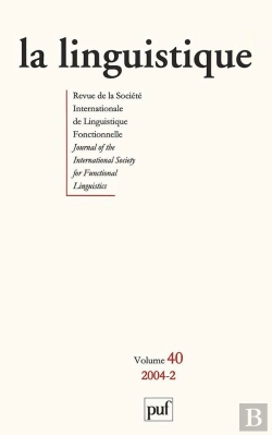 Bertrand.pt - Linguistique 2004 V40 N 2