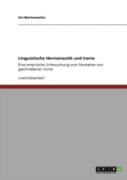 Linguistische Hermeneutik Und Ironie