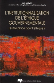 L'Institutionnalisation De L'Éthique Gouvernementale