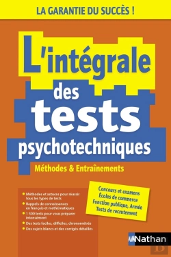 Bertrand.pt - L'Intégrale Des Tests Psychotechniques : Méthodes Et Entraînements (Édition 2023)