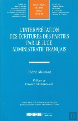 Bertrand.pt - L'Interpretation Des Écritures Des Parties Par Le Juge Administratif Français