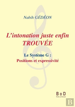 Bertrand.pt - L'Intonation Juste Enfin Trouvée ; Le Système G : Positions Et Expressivité