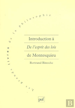 Bertrand.pt - L'Introduction A De L'Esprit Des Lois Chez Montesquieu