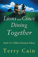 Lions And Cows Dining Together