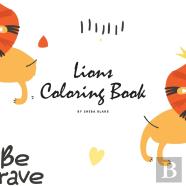 Lions Coloring Book For Children (8.5x8.5 Coloring Book / Activity Book)
