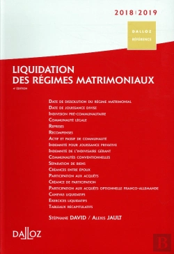 Bertrand.pt - Liquidation Des Régimes Matrimoniaux