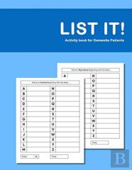 List It! Activity Book For Dementia Patients