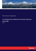 List Of Marine Fauna Collected At The Tarbert Laboratory During 1885