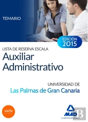 Lista De Reserva Escala Auxiliar Administrativo De La Universidad De Las Palmas De Gran Canaria. Tem