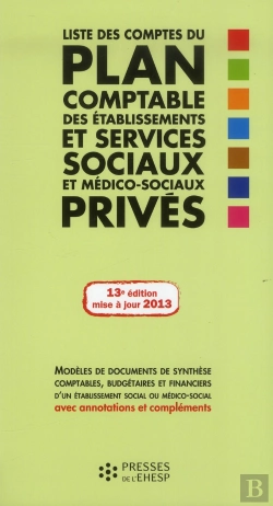 Bertrand.pt - Liste Des Comptes Du Plan Comptable Des Etablissements Et Services Sociaux Et Medico Sociaux Prives