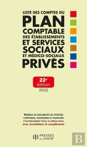 Liste Des Comptes Du Plan Comptable Des Etablissements Et Services Sociaux Et Medico-Sociaux Prives