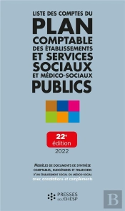 Liste Des Comptes Du Plan Comptable Des Etablissements Et Services Sociaux Et Medico-Sociaux Publics