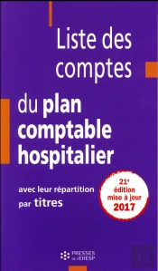 Liste Des Comptes Du Plan Comptable Hospitalier Avec Leur Repartition Par Titres
