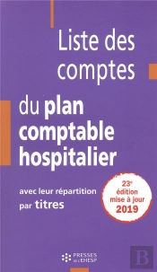 Liste Des Comptes Du Plan Comptable Hospitalier Avec Leur Repartition Par Titres