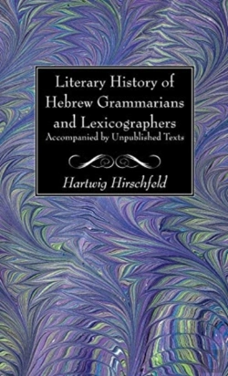 Bertrand.pt - Literary History Of Hebrew Grammarians And Lexicographers Accompanied By Unpublished Texts