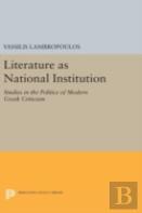 Literature As National Institution