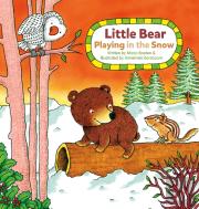 Little Bear. Playing In The Snow
