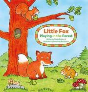Little Fox. Playing In The Forest