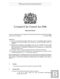 Liverpool City Council Act 2006