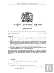 Liverpool City Council Act 2006