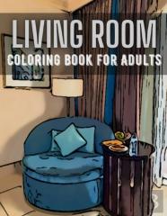 Living Room Coloring Book For Adults