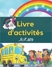 Livre Activites 6-8 Ans - Mots Meles  Coloriages  Labyrinthes  Sudoku