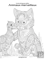 Livre De Coloriage Pour Adultes Animaux