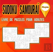 Livre De Puzzles Sudoku Samourai Pour Adultes Moyen