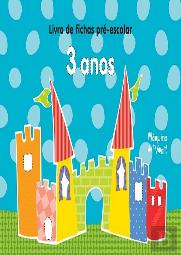 Livro de Fichas Pré-escolar - 3 anos