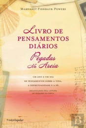 Livro de Pensamentos Diários de Pegadas na Areia