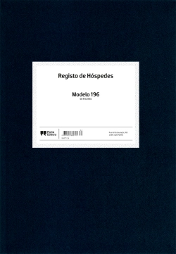 Bertrand.pt - Livro de Registo de Hóspedes - Modelo 196 - 50 Folhas