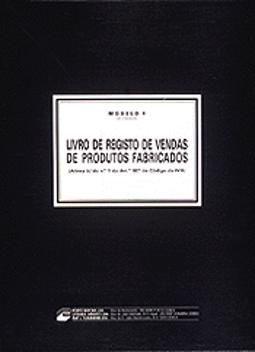 Livro de Registo de Vendas de Prod.Fabricados - Mod.4 - 25 Fls.