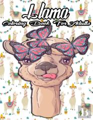 Llama Coloring Book For Adults