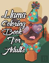 Llama Coloring Book For Adults