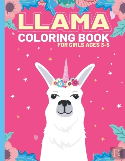 Bertrand.pt - Llama Coloring Book For Girls Ages 3-5
