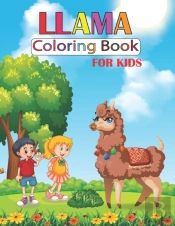 Llama Coloring Book For Kids
