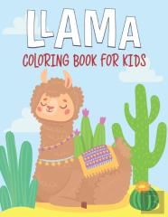 Llama Coloring Book For Kids
