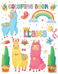 Llama Coloring Book