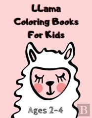 Llama Coloring Books For Kids Ages 2-4