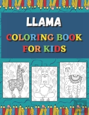 Llama Coloring Books For Kids